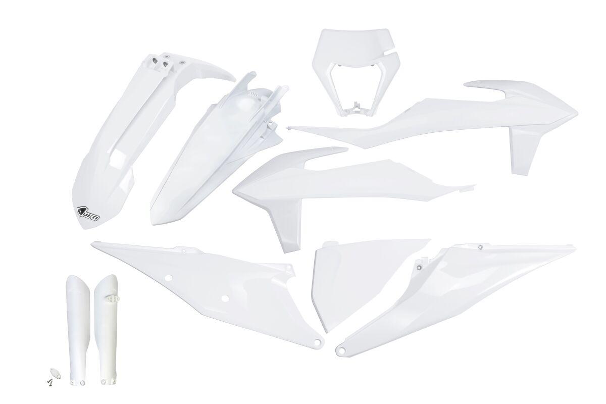 Ufo White Ktkit527f@042 - Plastics Kit For Ktm Exc150 Tpi 2020-2023