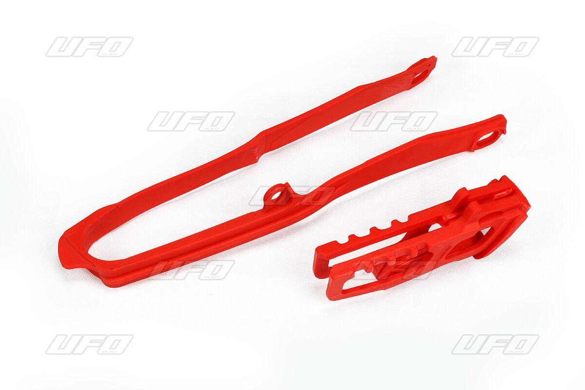 Ufo Red Ho04690@070 - Chain Guide & Chain Slider Kit For Honda Crf450r 2017-2018