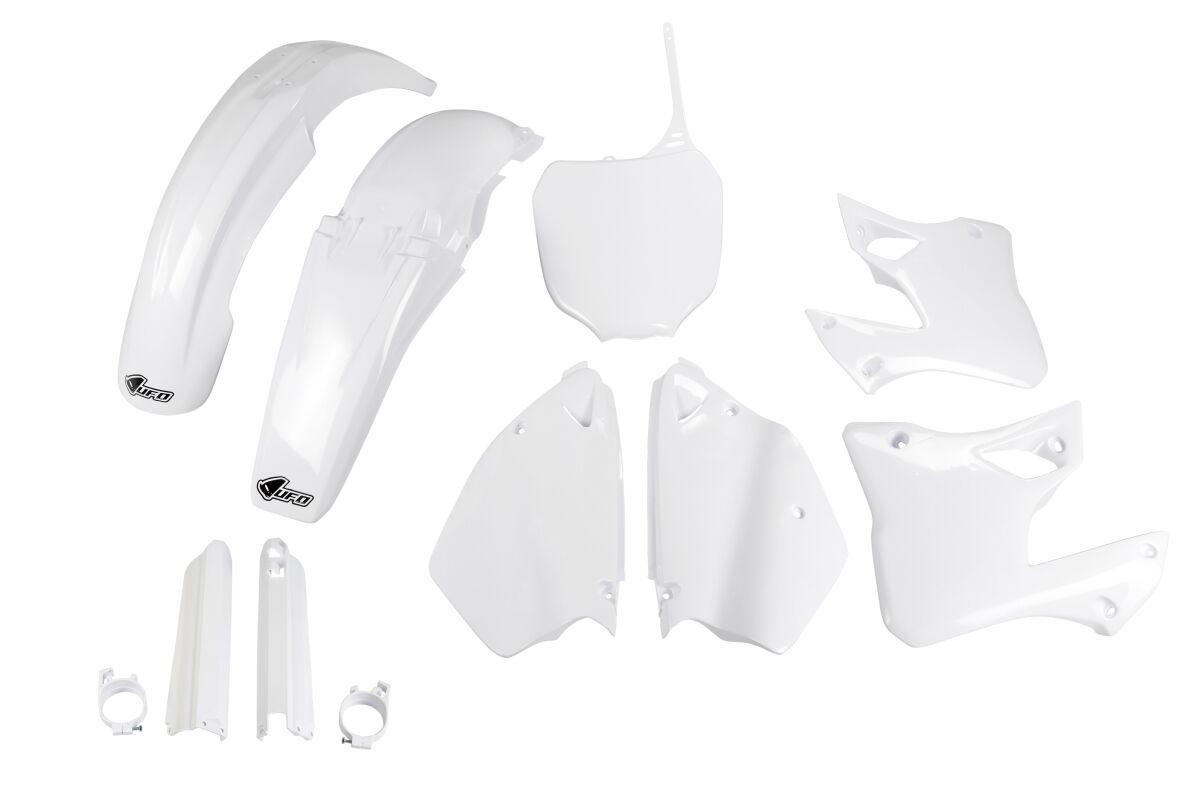 Ufo White Yakit300f@046 - Plastics Kit For Yamaha Yz125 2000-2001