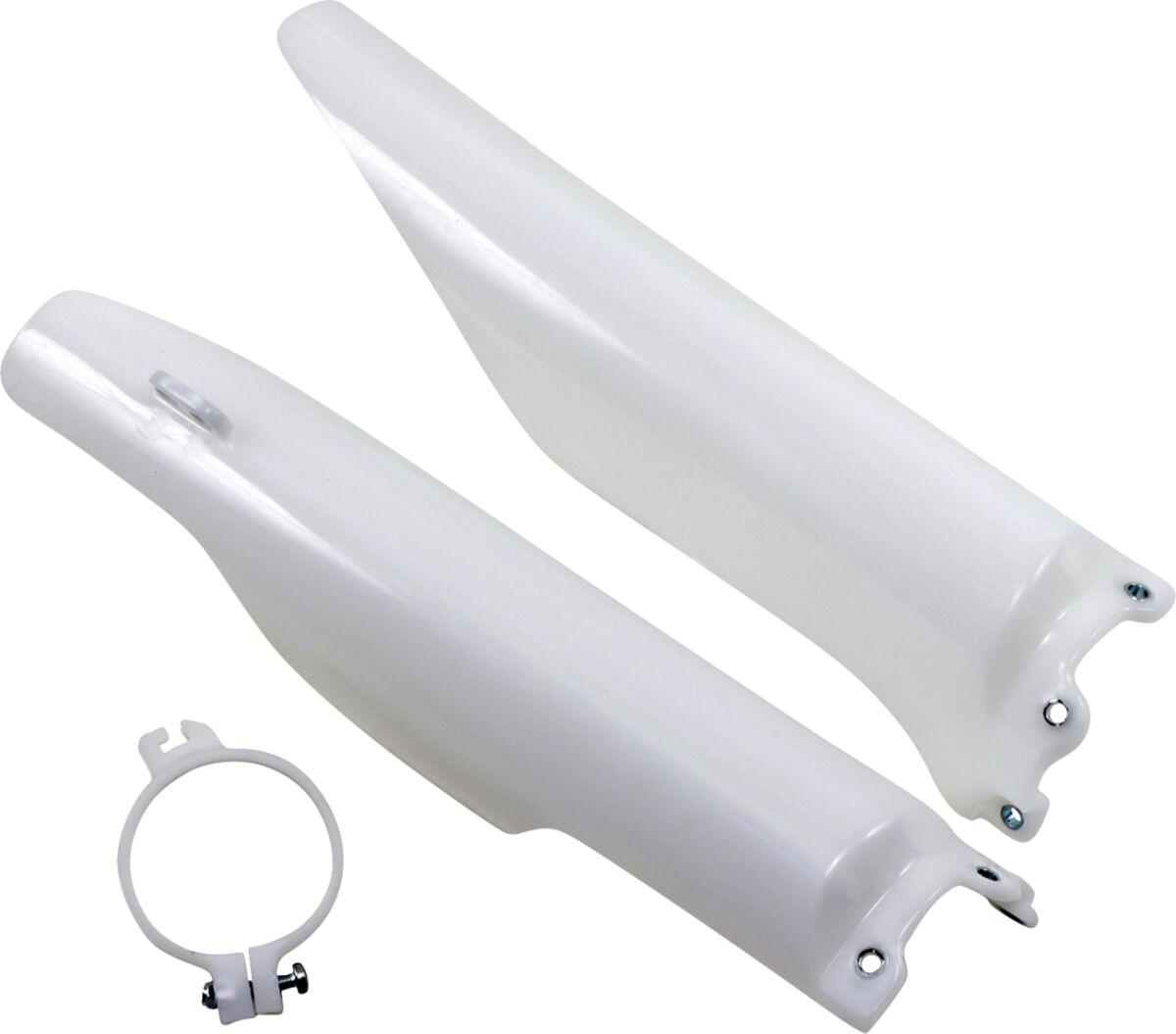 Ufo White Ka03760#280 - Fork Guards For Kawasaki Kx125 2004-2008