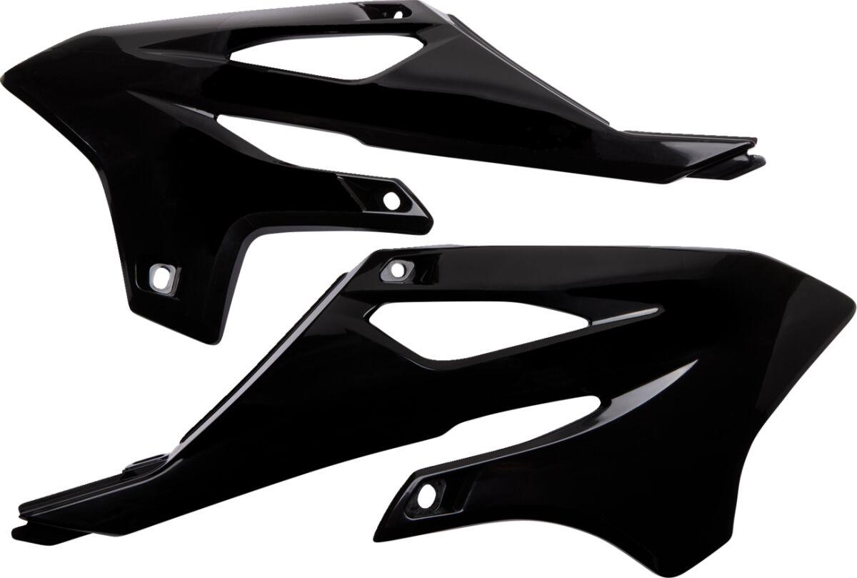 YA04882#001 - UFO Radiator Scoops For Yamaha YZ85 2022-2025 - Black