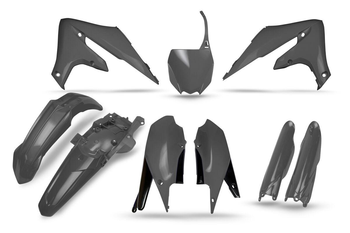 Ufo Gray Yakit323@222 - Plastics Kit For Yamaha Yzf250 2019-2023 - Grey