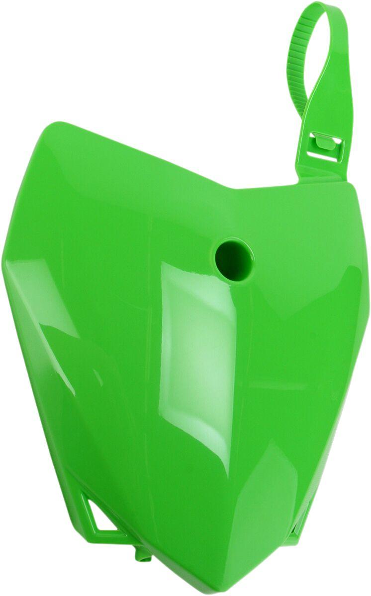 Ufo Kx Green Ka04718#026 - Front Number Board For Kawasaki Klx110 2010-2020