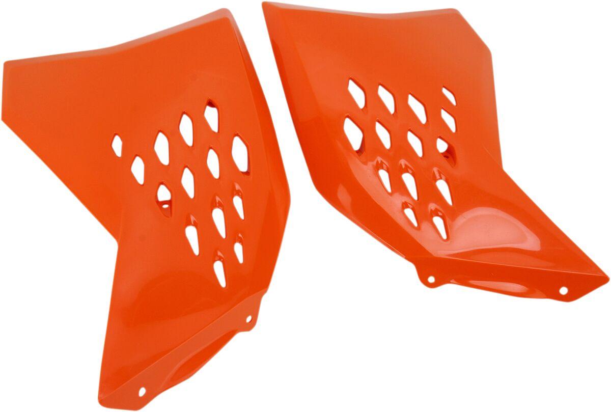 KT03095#127 - UFO Radiator Scoops For KTM EXC125 2008-2011 - KTM Orange
