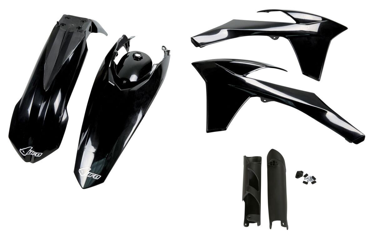 KTKIT513F@001 - UFO Plastics Kit For KTM EXC125 2012-2013 - Black