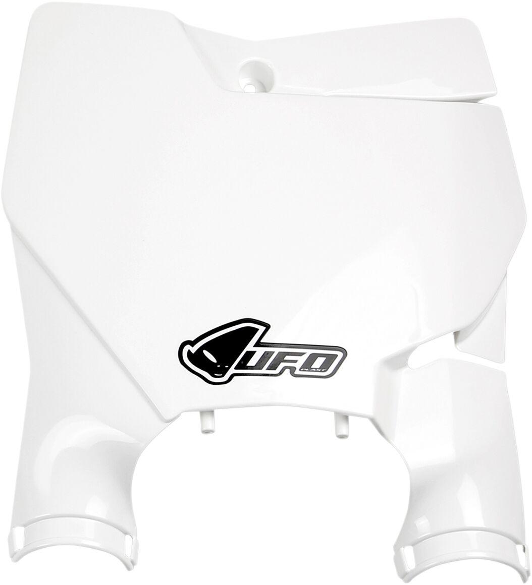 KT04080#042 - UFO Stadium Front Number Board With Fork Guards For KTM SX125 2016-2022 - KTM White
