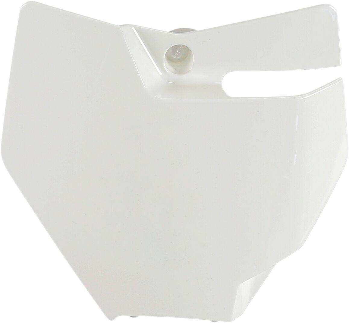 KT04087#042 - UFO Front Number Board For KTM SX85 2018-2024 - White