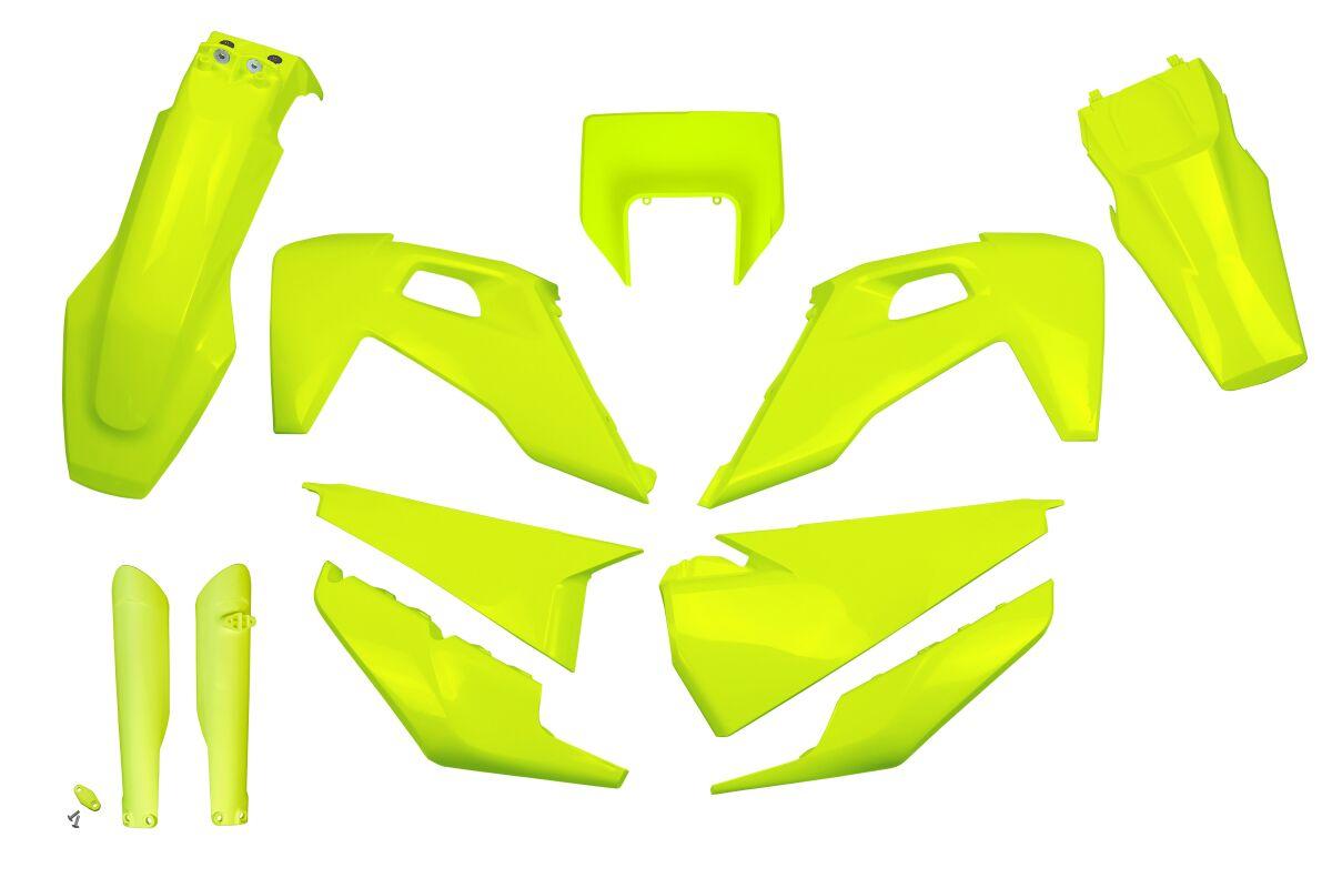 Ufo Fluorescent Yellow Hukit623f@Dflu - Plastics Kit For Husqvarna Fc250 2022