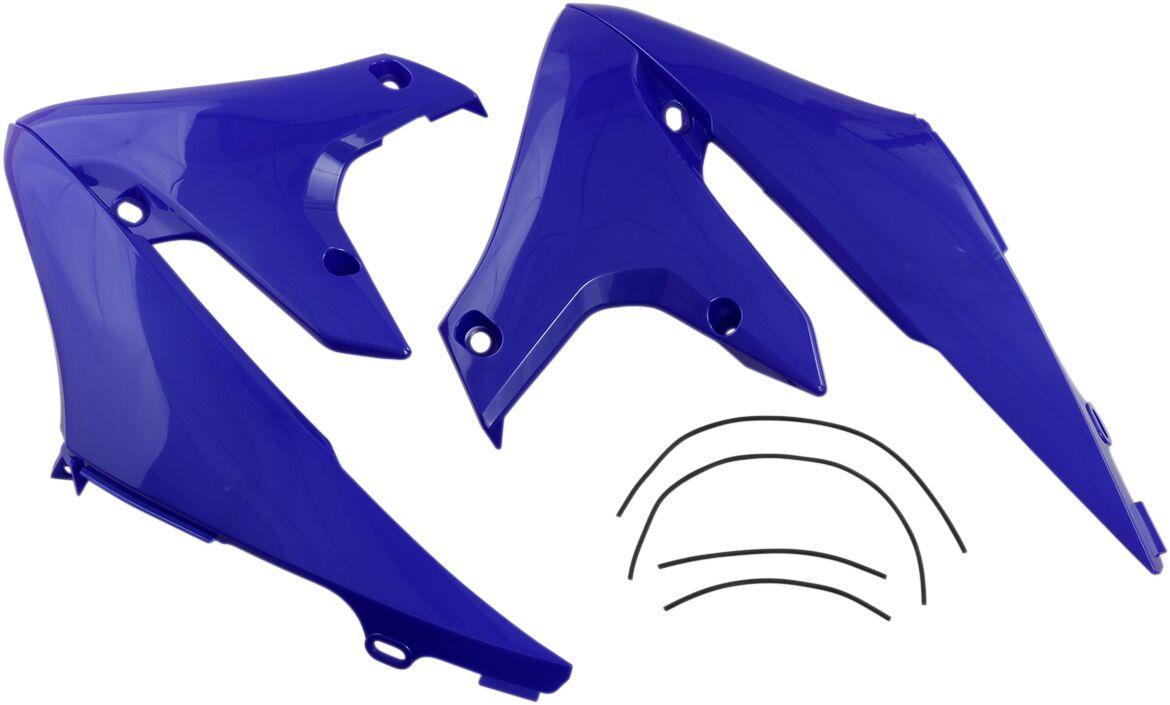 Ufo Blue Ya04858#089 - Radiator Scoops For Yamaha Wrf250 2020-2024