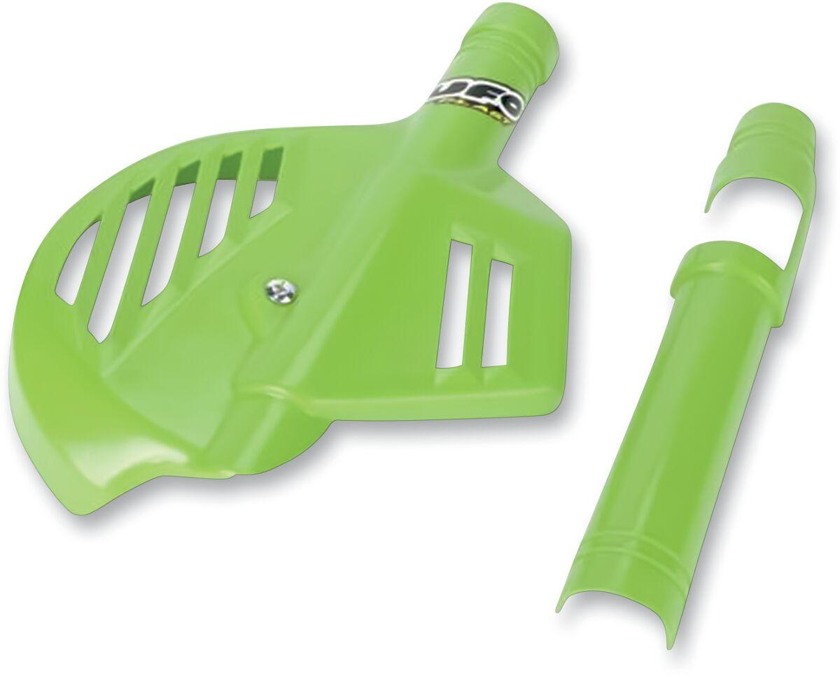 KA02796#026 - UFO Front Brake Disc Protector For Kawasaki KDX250 1995-1999 - KX Green
