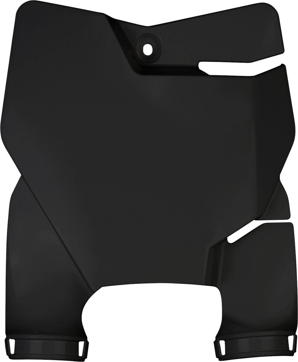 Ufo Black Kt05000#001 - Stadium Front Number Board With Fork Guards For Ktm Sx65 2016-2026