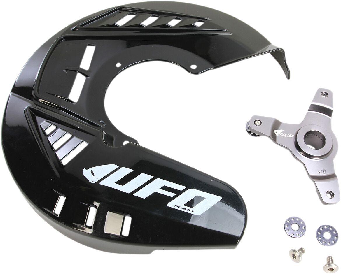 DC01002@001 - UFO Front Brake Disc Protector For Kawasaki KXF250 2013-2020 - Black