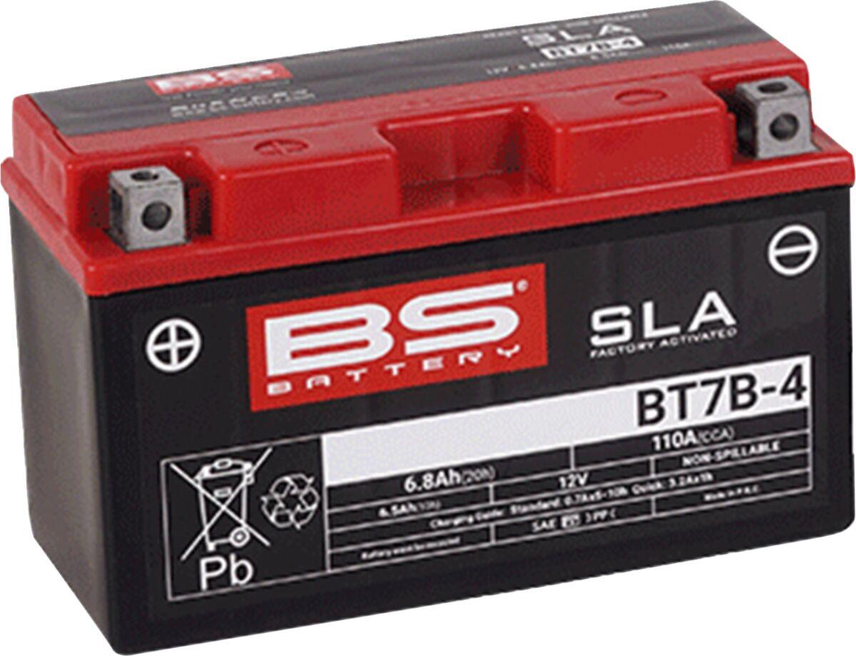 300641 - BS Battery SLA AGM Battery For Rieju AVENTURA 125 CBS 2023-2024 - Black