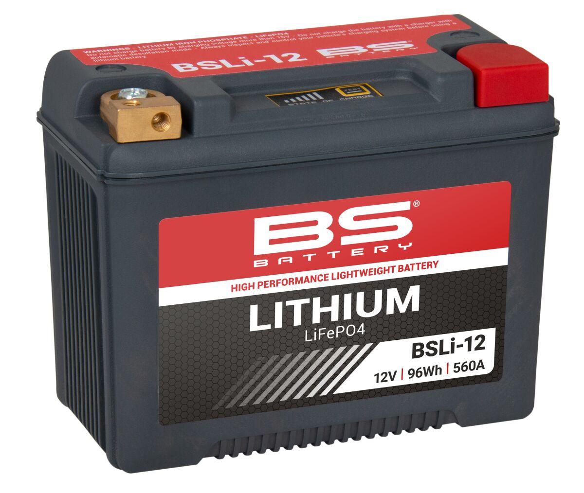 Bs Battery Black 360112 - Lithium Lifepo4 Battery For Laverda 1200 1978-1979