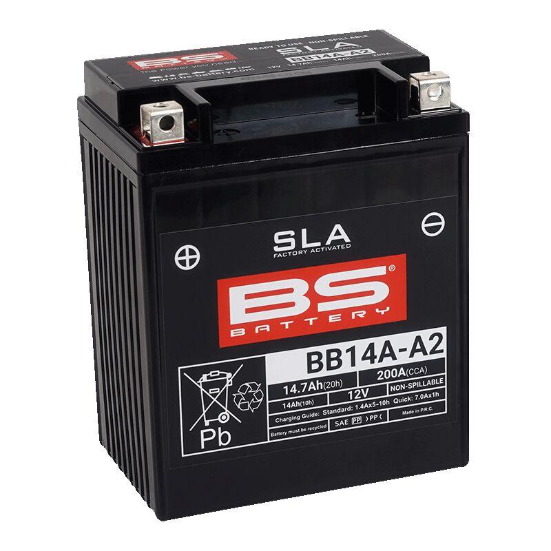 Bs Battery Black 300838 - Sla Agm Battery For Polaris 440 Lc 1994-1997