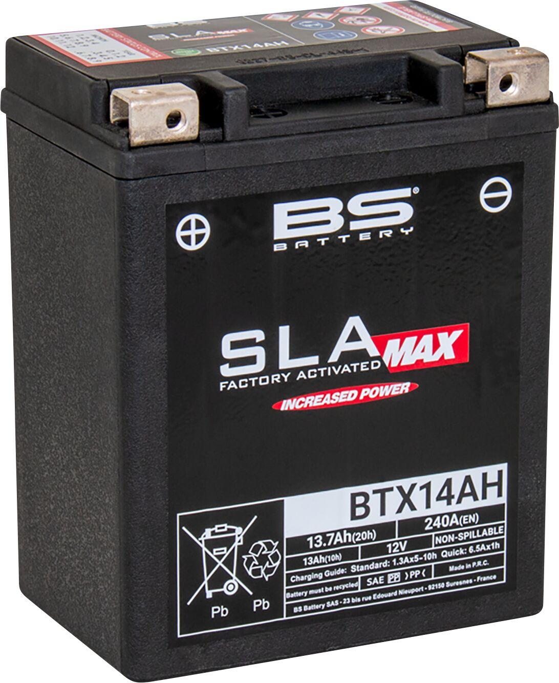 Bs Battery Black 300863 - Sla Max Agm Battery [60873] For Arctic Cat Textron 366 4X4
