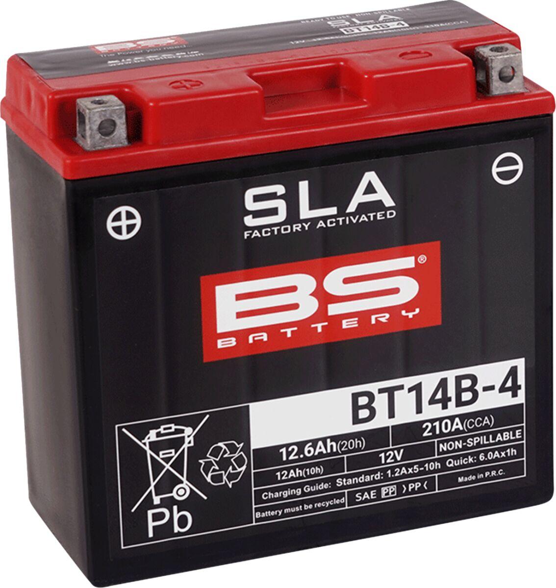 Bs Battery Black 300644 - Sla Agm Battery For Yamaha Bt 1100 2002-2006