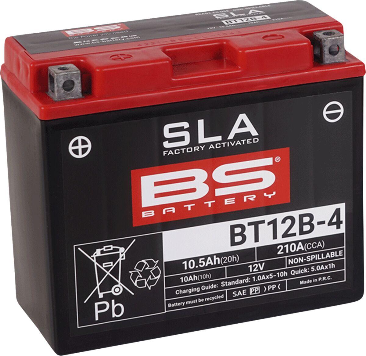 Bs Battery Black 300643 - Sla Agm Battery For Ducati 1098 2007-2008