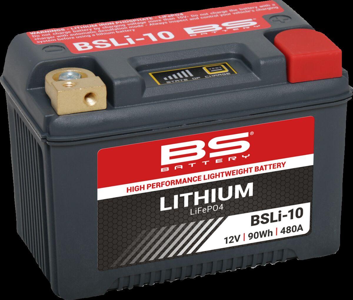 360118 - BS Battery Lithium LiFePO4 Battery For Polaris 440 LC - Black