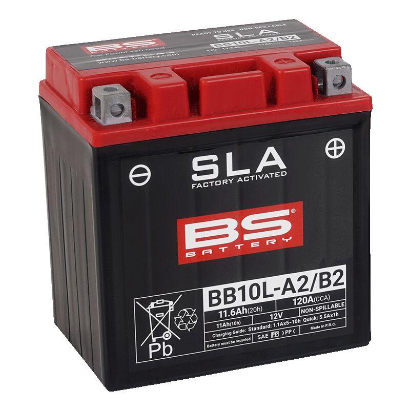 300677 - BS Battery SLA AGM Battery For Piaggio Beverly 200 2003 - Black