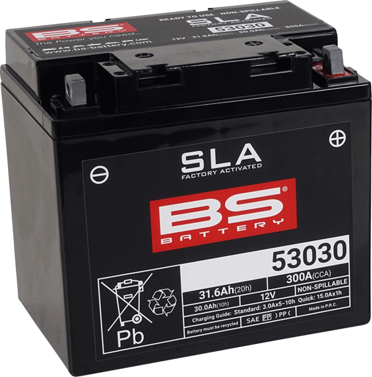 Bs Battery Black 300880 - Sla Agm Battery For Laverda 1200 1978-1979