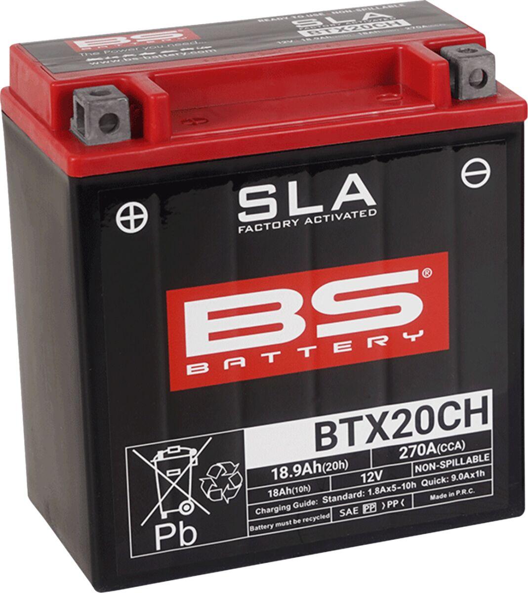 300766 - BS Battery SLA AGM Battery For Moto Morini 9 1/2 1200 2006-2010 - Black