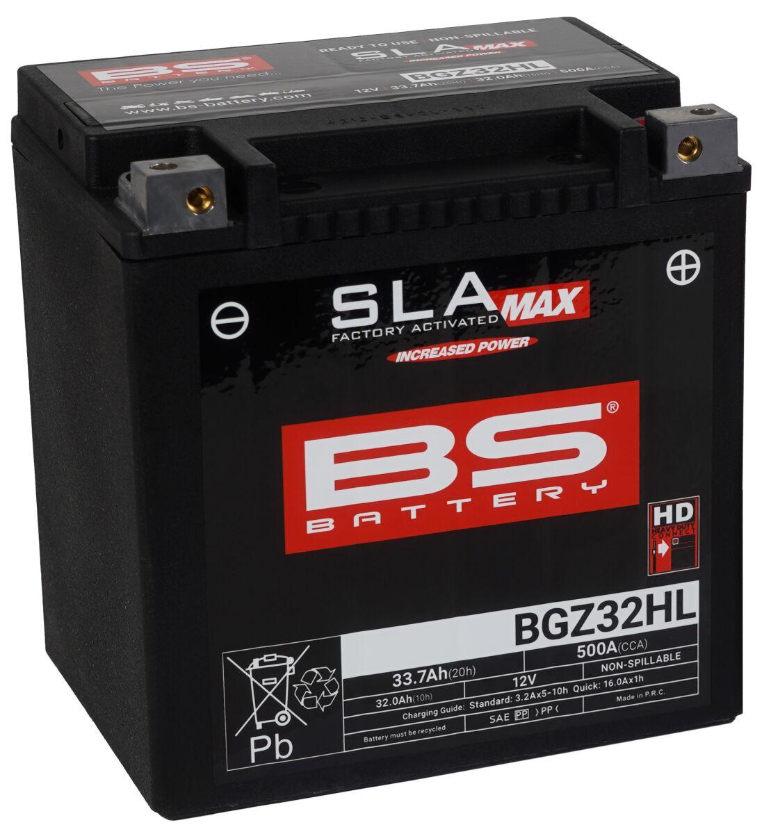 Bs Battery Black 300935 - Sla Max Agm Battery For Laverda 1200 1978-1979