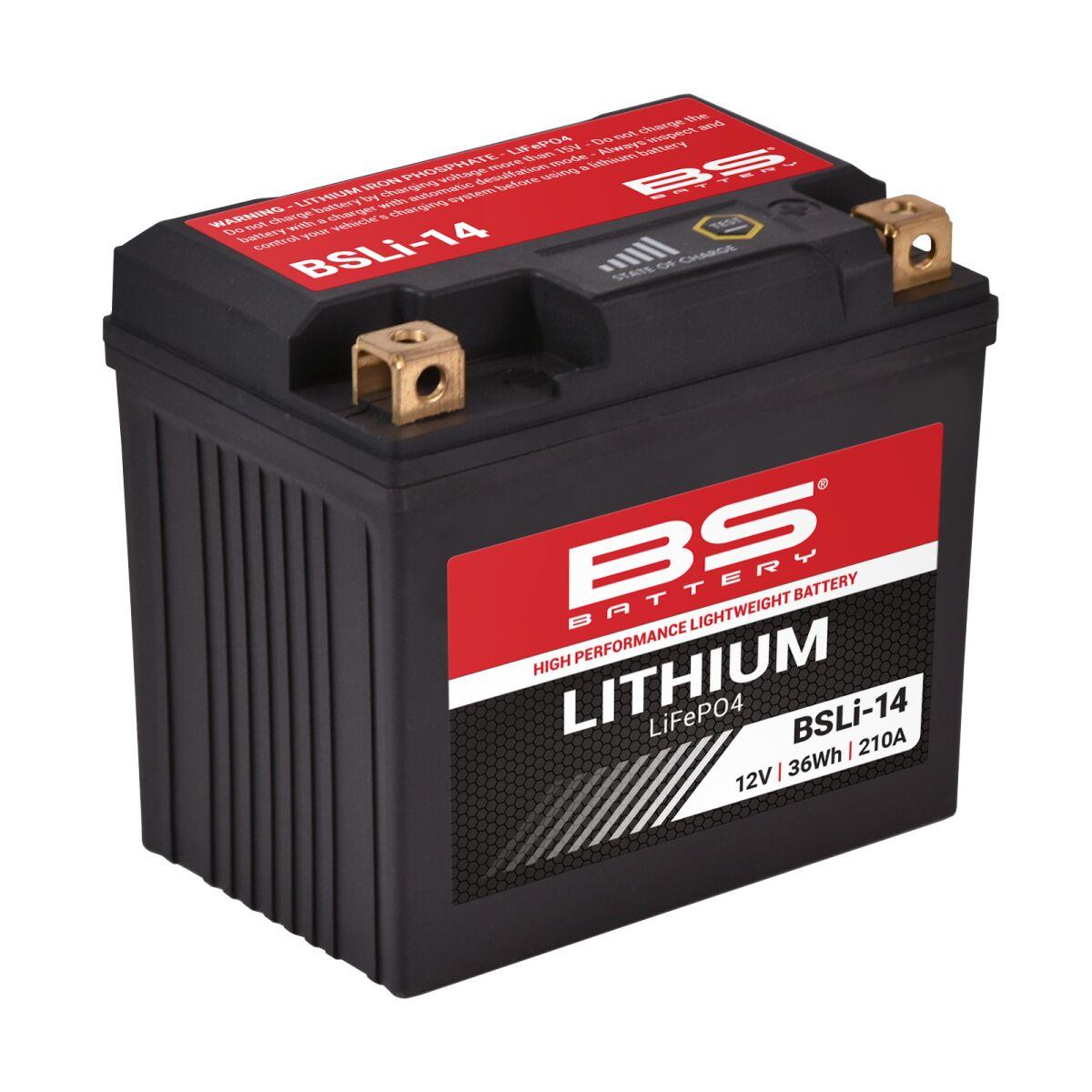 360114 - BS Battery BSLI MAX Lithium Battery For Honda CRF1100L - Black