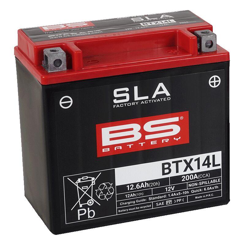 Bs Battery Black 300760 - Sla Agm Battery For Buell 1125 Cr 2008-2009