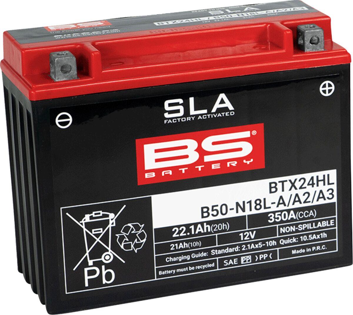 300770 - BS Battery SLA AGM Battery For Polaris 440 LC 1993 - Black