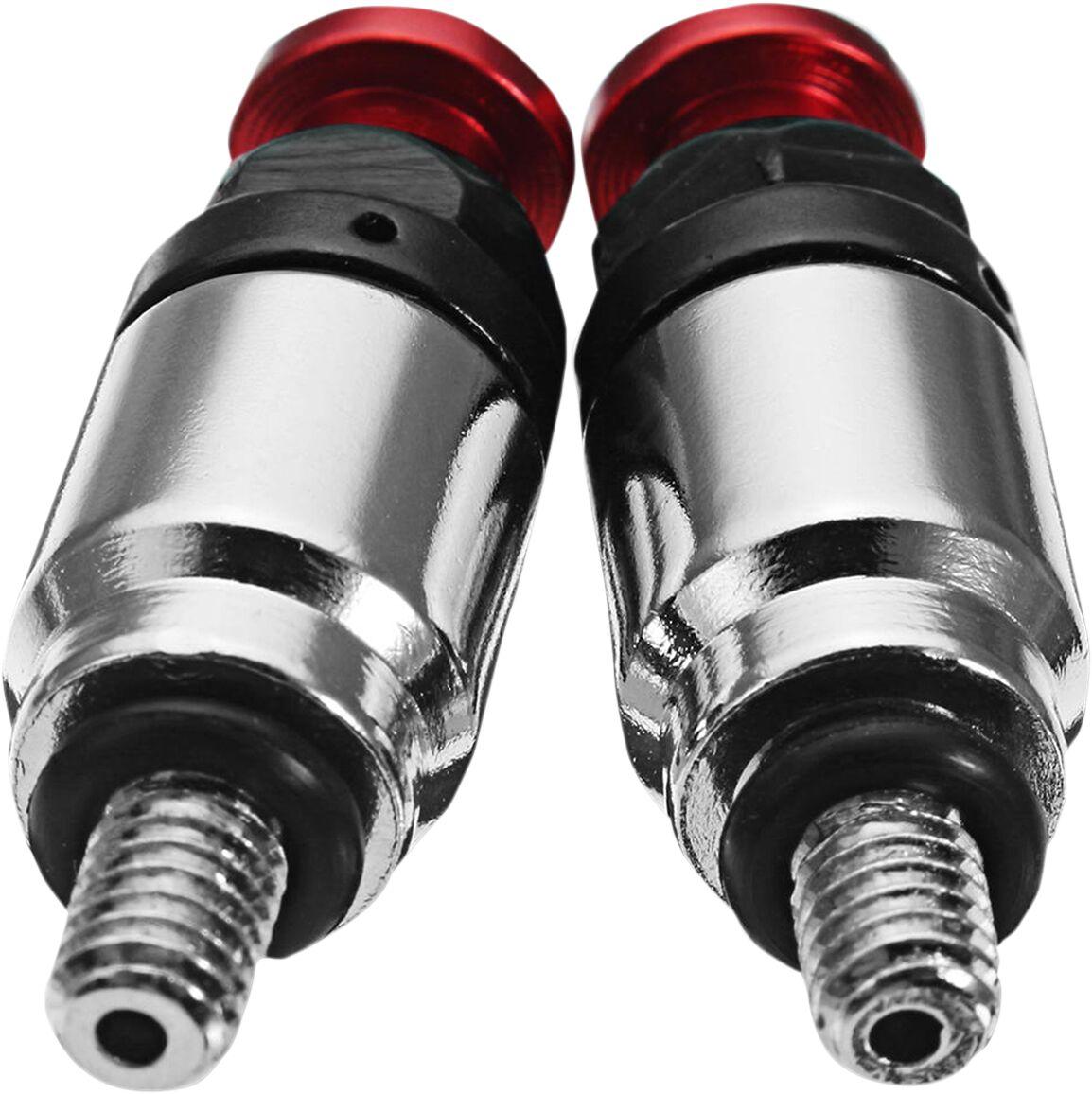 BVS-5MMR - KSX Fork Air Bleeders For Showa/KYB Forks - Red/Silver