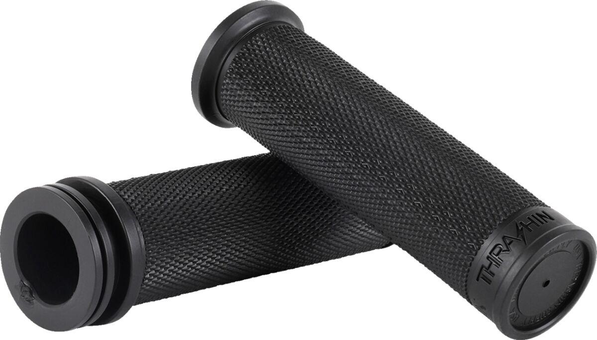 Thrashin Supply Co Black Tsc-2711-1 - Moto Grips For 1" Bars