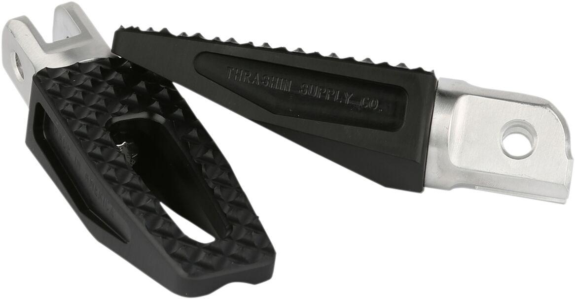 TSC-2028-1 - Thrashin Supply Co P-54 Footpegs For Harley Davidson FLDE 1750 2018-2020 Front - Black