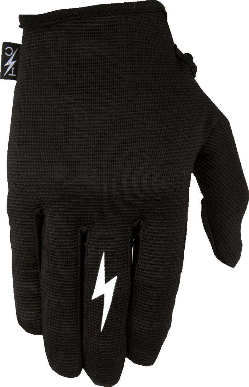 SLG-01-009 - Thrashin Supply Co Stealth Leather Palm Gloves Medium - Black