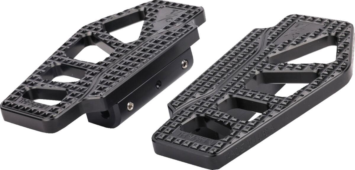 TSC-2217-1-BR - Thrashin Supply Co Apex Mini Floorboards For Harley Davidson E 1000 1936-1952 - Black