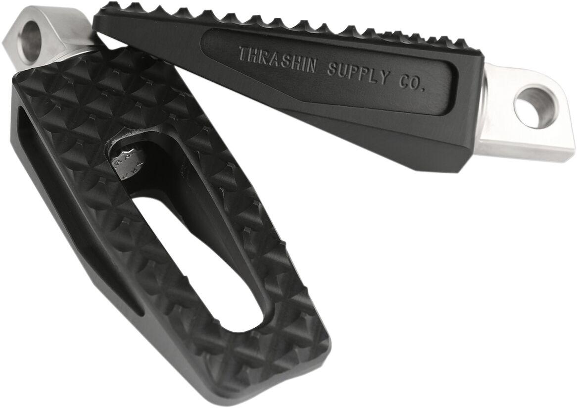 Thrashin Supply Co Black Tsc-2021-1 - P-54 Footpegs For Harley Davidson E 1000 1936-1952 Fits Front Or Rear
