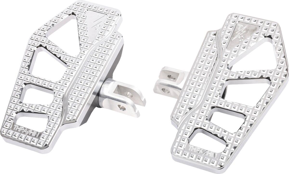 TSC-2217-3-SF - Thrashin Supply Co Apex Mini Floorboards For Harley Davidson FLDE 1750 2018-2020 - Chrome