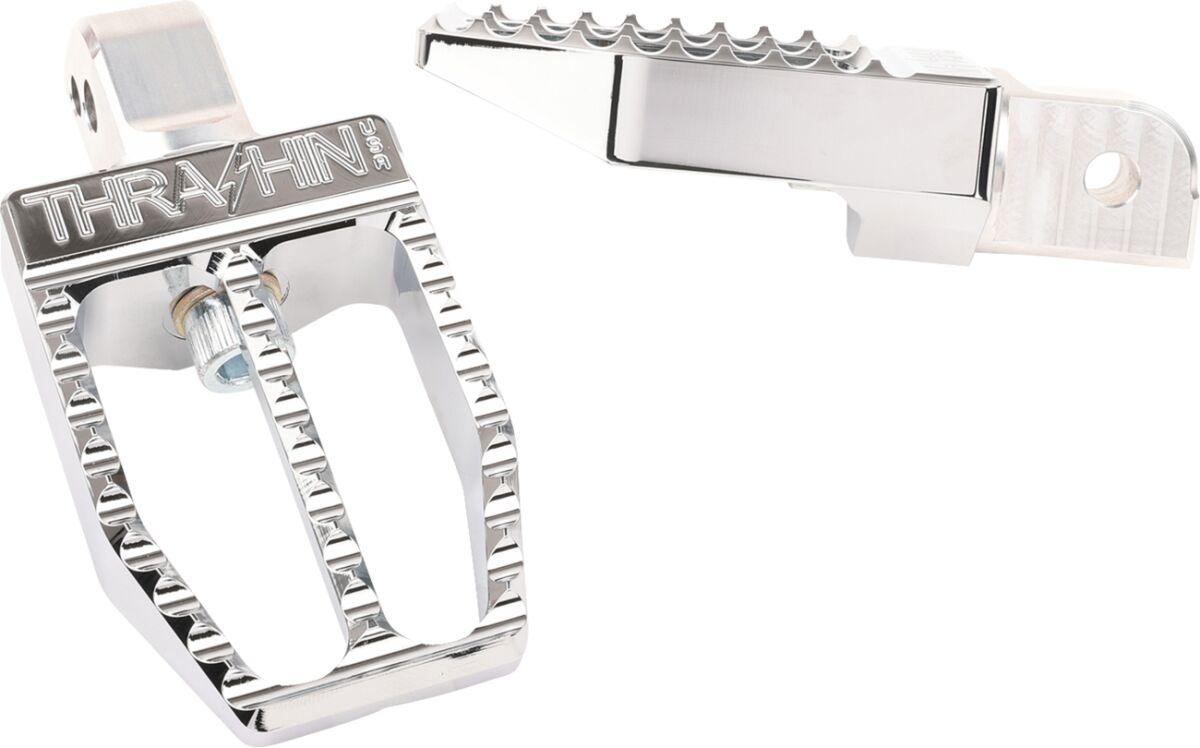 Thrashin Supply Co Chrome Tsc-2019-3-Sr - Militant Footpegs For Harley Davidson Flde 1750 2018-2020 Rear