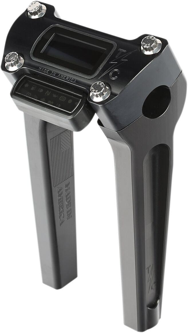 Thrashin Supply Co Black Tsc-8025-1 - Handlebar Riser For Harley Davidson Fxbb 1750 2018-2020 20.5 Cm (8")