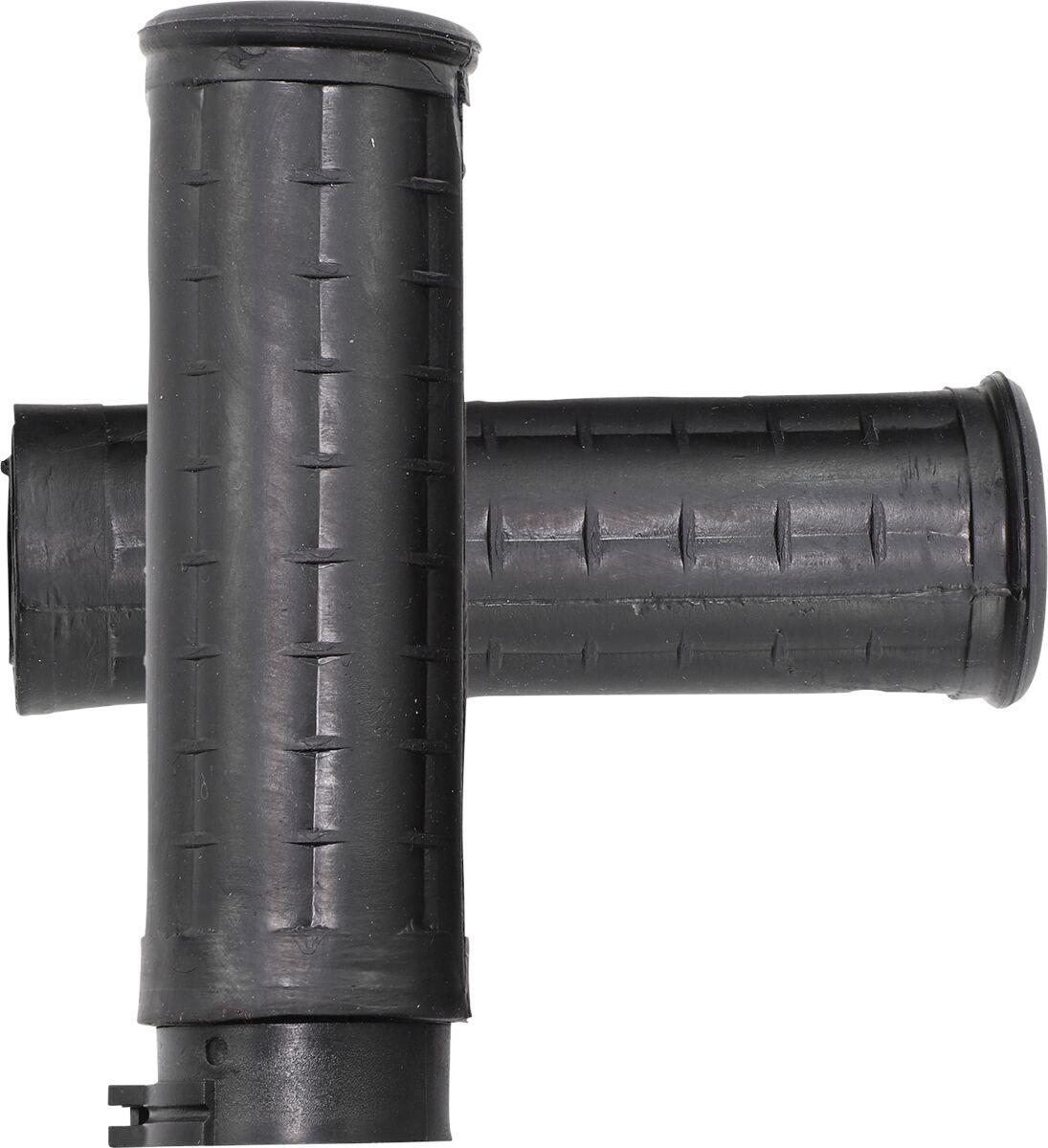 WAF-87 - Avon Grips Old School Rubber Grips For Harley Davidson FLD 1690 2012-2013 Closed End Full Waffle - Black