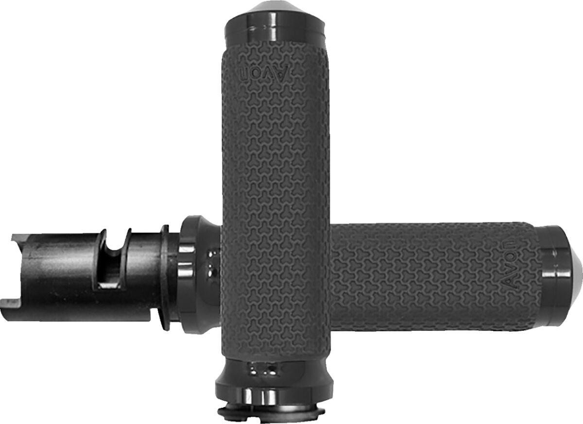 MF-63-ANO-F24 - Avon Grips Memory Foam Grips For Harley Davidson FLDE 1750 2018-2020 Small Diamond - Black