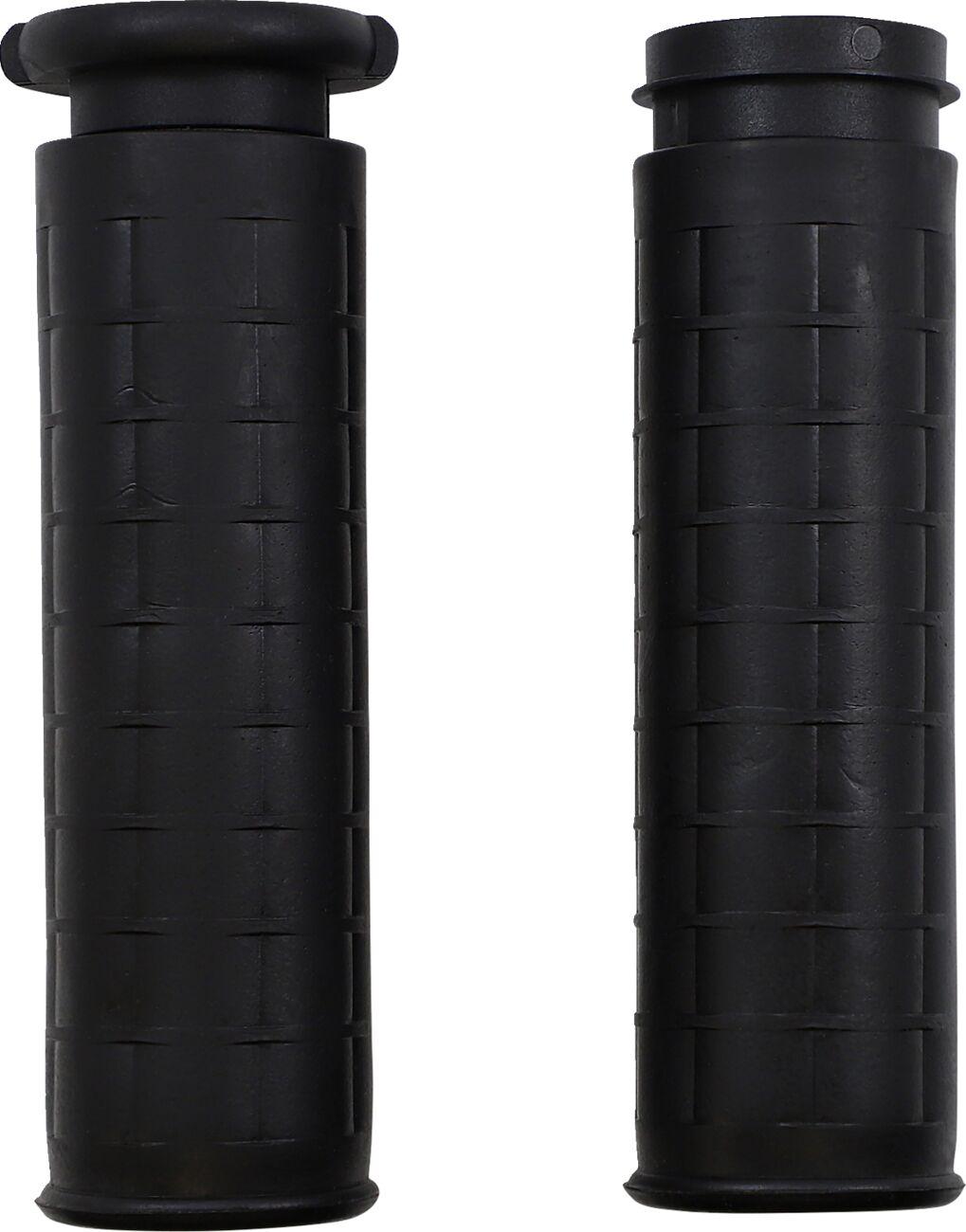 WAF-87-FLY - Avon Grips Old School Rubber Grips For Harley Davidson FLD 1690 2012-2013 Closed End Full Waffle - Black
