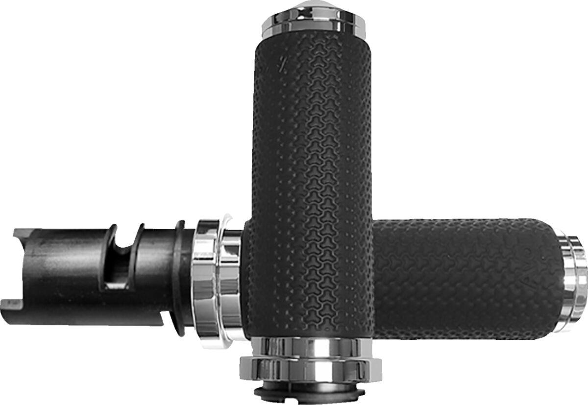 MF-63B-CH-F24 - Avon Grips Memory Foam Grips For Harley Davidson FLDE 1750 2018-2020 Large Diamond - Chrome