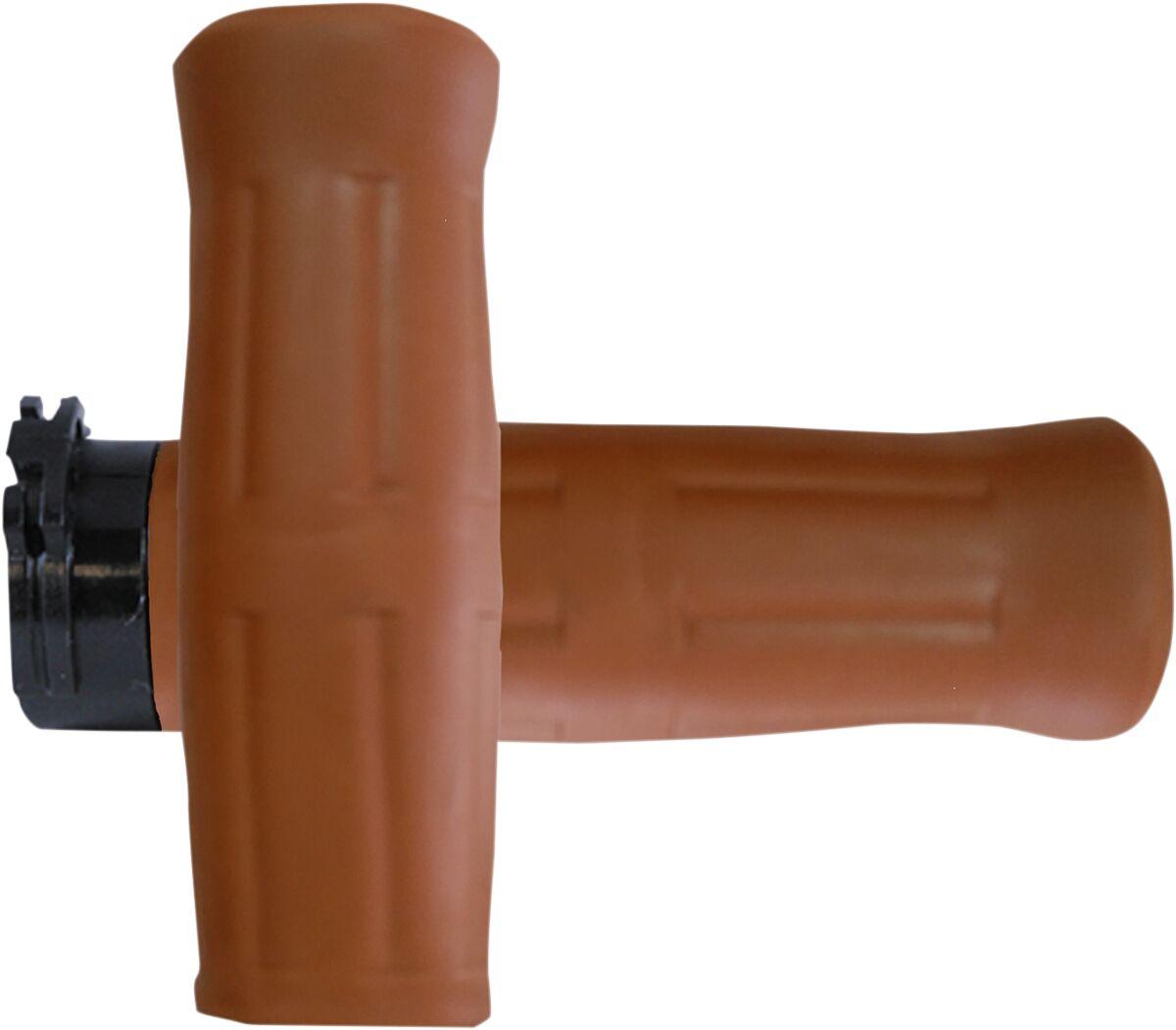 OLD-69-TAN - Avon Grips Old School Rubber Grips For Harley Davidson FLD 1690 2012-2013 - Flat/Tan