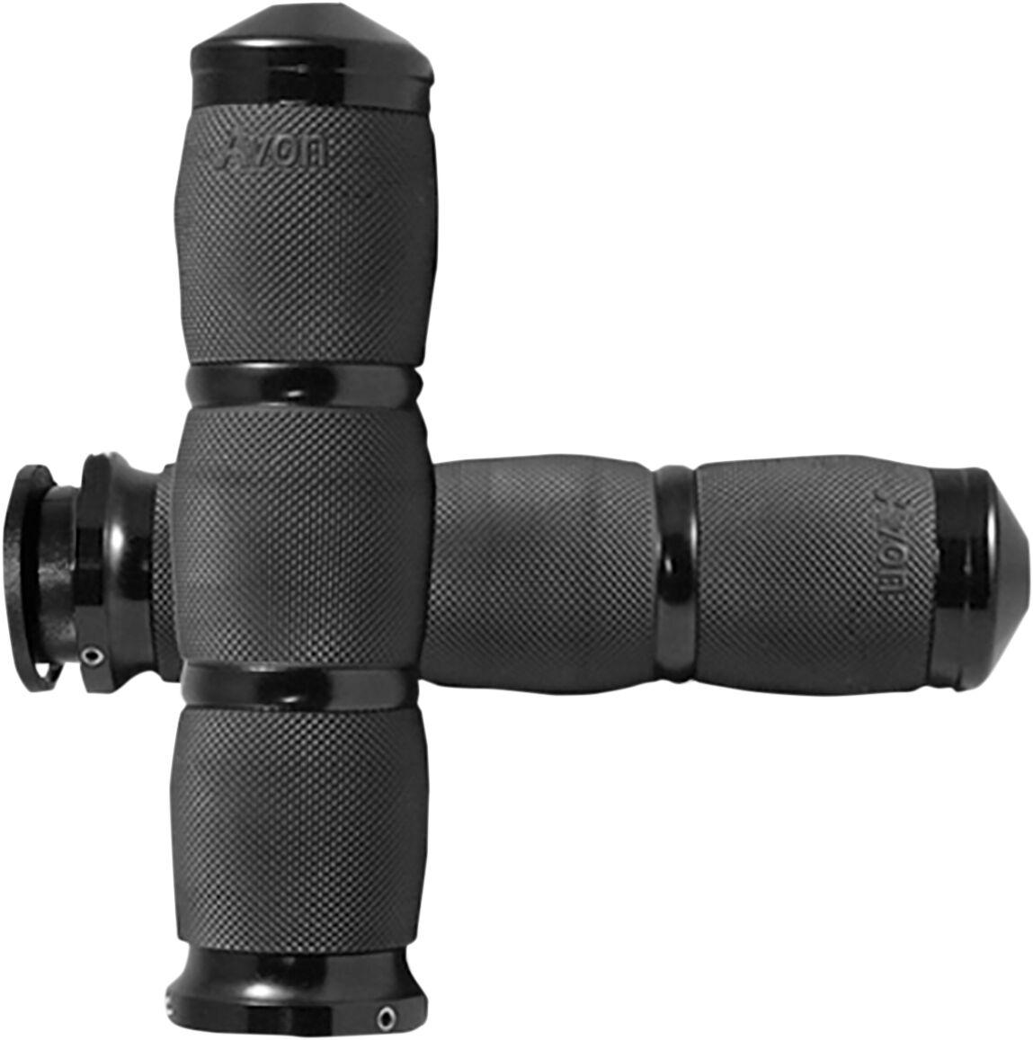 IN-TO-AIR-90-AN - Avon Grips 3-Ring Air Cushioned Grips For Indian Chief 111 2018-2020 - Black