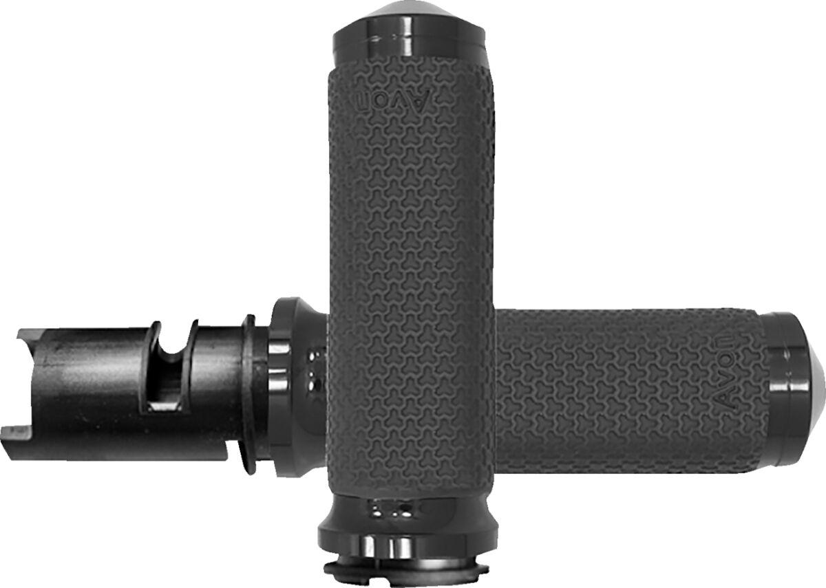 MF-63A-ANO-F24 - Avon Grips Memory Foam Grips For Harley Davidson FLDE 1750 2018-2020 Medium Diamond - Black