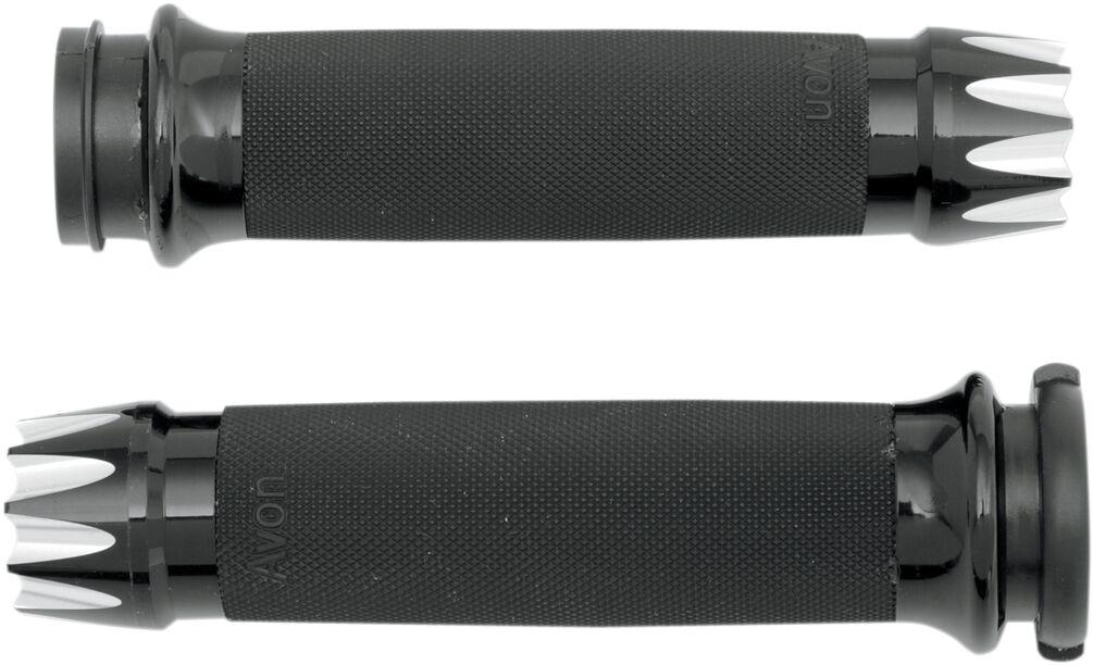 CC-86-AN-FL-EX - Avon Grips Excalibur Custom Grips For Harley Davidson FLDE 1750 2018-2020 - Black