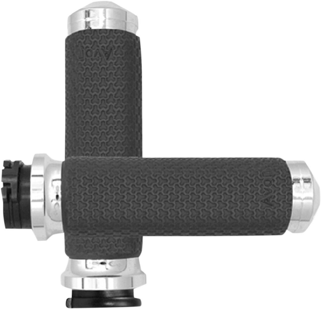 MF-63A-CH - Avon Grips Vibration Dampening Memory Foam Grips For Harley Davidson FLD 1690 2012-2013 Medium - Chrome