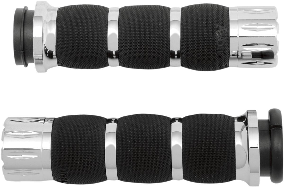AIR-90-FLY-RIV - Avon Grips Rival Air Cushioned Grips For Harley Davidson FLDE 1750 2020 - Chrome