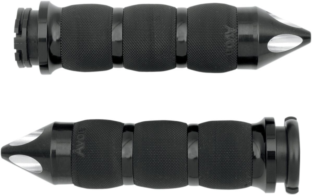 AIR-90-ANO-SPK - Avon Grips Spike Air Cushioned Grips For Harley Davidson FLD 1690 2012-2013 - Black